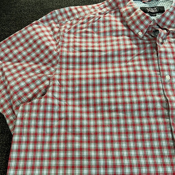 Cody James Core Shirt Mens XXL Gray Red Plaid Short Sleeve Button Western Rodeo - Picture 3 of 10